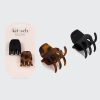 Black & Tort Claw Clips 2pc Set - Medium