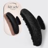 Black Glitter Claw Clip